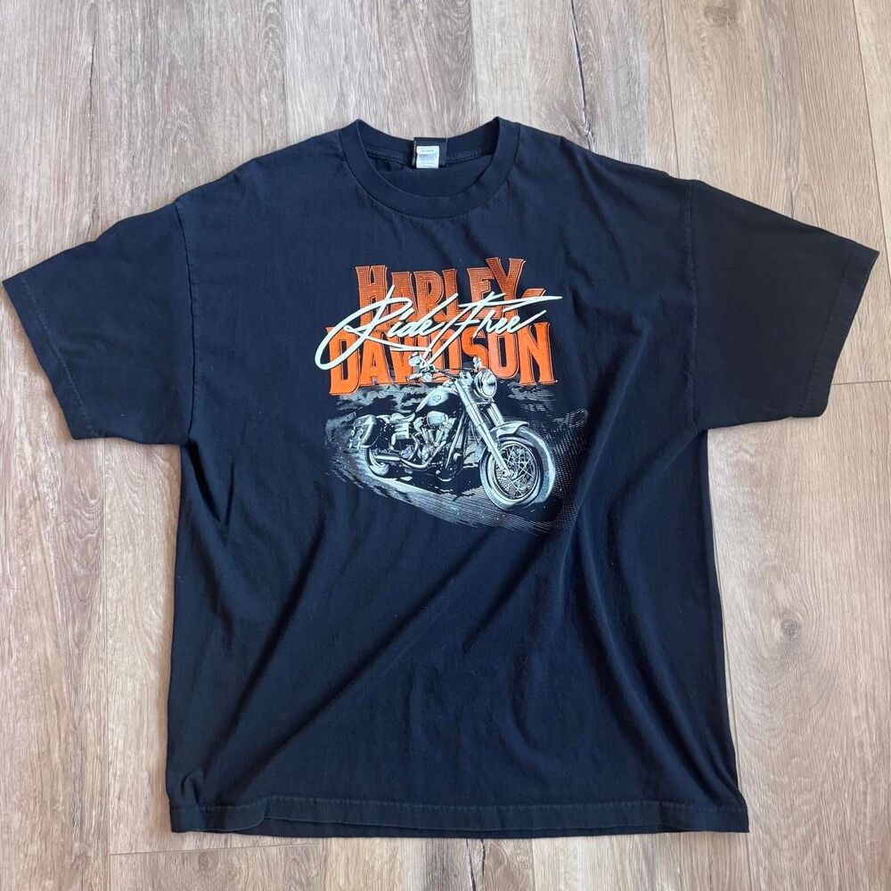 Harley-davidson Men's Black T-shirt